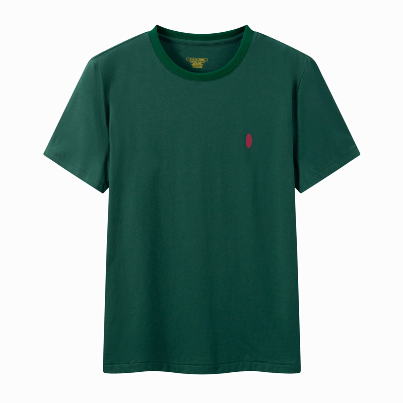 Dark green with red pony logo