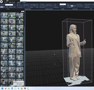 Modelagem 3D do corpo humano tipo fotogramétrico câmera panorâmica 360 com detalhes autênticos reengravado presente impressão