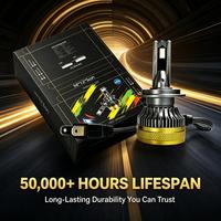 Phares LED de voiture SunRise Bullet Style 9005 12V 130W 13000LM 6500K IP68 Double Cuivre Canbus Plug and Play Adaptation Universelle