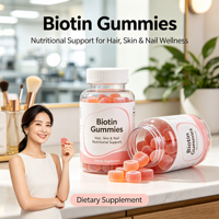 Biotine Gummies voor haar, huid & nagels - voedingssupplement voor volwassenen - natuurlijk en suikervrij
