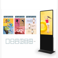 Android 11 OS LCD señalización digital panel interactivo pantalla táctil 4K anuncios reproductor multimedia Pantalla de ventana para quiosco de autoservicio