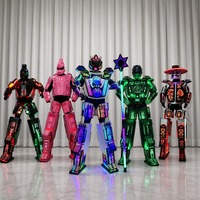 Costume de robot LED multi-modes léger en EVA, costume lumineux personnalisé pour la location d'événements (bars, carnavals, mariages)