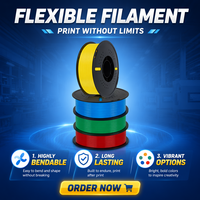 Filament TPU 95A haute vitesse BIGGOLDEGG 1,75 mm 1 kg, matériau 3D flexible à haut débit, anti-accrochage pour appareils portables et pièces RC