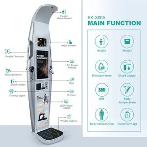 Sonka Balance médicale à jetons Machine Tensiomètre Machine Bmi Balances de pesage Échelle de poids à ultrasons