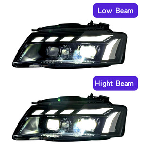 Faros delanteros de proyección de alta luminosidad con aspecto RS5, luces LED dinámicas DRL, piezas de mejora exterior para Audi A5 2008 a <span class=keywords><strong>2011</strong></span> - Product Image 4