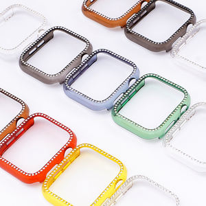 Housse de protection d'écran en diamant Bling pour <span class=keywords><strong>Apple</strong></span> IWatch Series 6/5/4/<span class=keywords><strong>SE</strong></span> boîtier de montre femme 40mm 44mm <span class=keywords><strong>coque</strong></span> de protection - Product Image 2