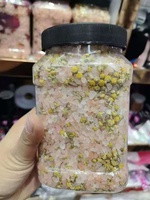 Sel de bain aromathérapeutique naturel aux herbes, sel de bain en bouteille, sel de bain parfumé aux minéraux de l'Himalaya, sel de bain à la rose, à la lavande et au citron