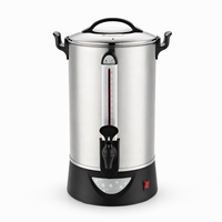 Chauffe-eau commercial 30L en acier inoxydable, distributeur électrique à chauffage rapide pour hôtels et banquets