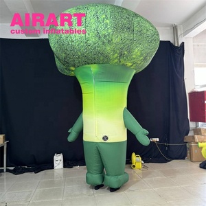 パレード用カスタムメイドのインフレータブル野菜コスチューム、展示用インフレータブルブロッコリーコスチューム - Product Image 4