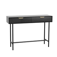 Tables consoles modernes en bois et en fer pour salon et hôtel, couleur et taille personnalisées