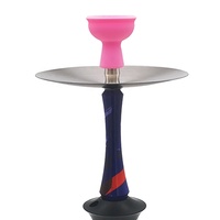 Nouvelles mini-bols à chicha en silicone de 70 cm avec rainure et 7 trous, accessoires de tabac pour narguilé, vente en gros LM-B133