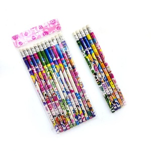 Juego de Lápices Redondos de Madera HB No Tóxicos con Borradores, Diseño Colorido y Elegante para Uso Escolar y Escritura Infantil - Product Image 1