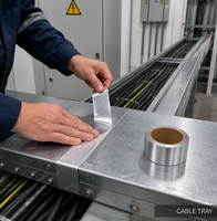 Ruban adhésif en aluminium auto-adhésif, résistant à la chaleur, imperméable, ignifuge, écologique, isolation et étanchéité des conduites d'air R2.0