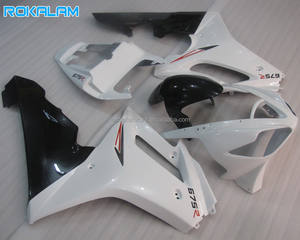 Carenados Blancos y Negros para Triumph Daytona675 2006 2007 2008, Kit de Carrocería ABS, <span class=keywords><strong>Carenado</strong></span> Deportivo para Motocicleta <span class=keywords><strong>Daytona</strong></span> <span class=keywords><strong>675</strong></span> 06 07 08 - Product Image 1