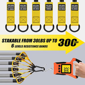 Juego de Bandas Elásticas de TPE Youfei de 12 Piezas, Cuerda de Tensión, Tensor de Ejercicio Transfronterizo, 75-300lbs, <span class=keywords><strong>Alta</strong></span> Elasticidad para Fitness - Product Image 2