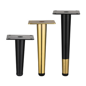 Pieds de meubles coniques Xinshengfa en fer, modernes et simples, pour armoire, table basse, canapé, avec base silencieuse et peinture au four - Product Image 4