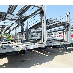 Hoge Kwaliteit Dubbele Vloer Auto Transporteur Aanhangwagen Voor 6-10 Auto 'S Vervoer Auto Carrier Trailer