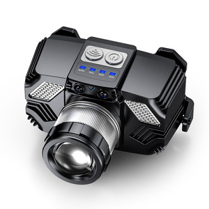Linterna Frontal LED de Alta Potencia de 15W con Lente Ajustable, Batería de 1200mAh a 1500mAh, Sensor de Movimiento, Dispositivos Ópticos para Exteriores - Product Image 6