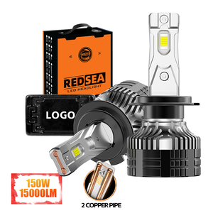 REDSEA Auto 150w 55000 Lumens Canbus Ampoules LED pour voiture 9005 9006 Lumière Turbo Luces LED H4 Phares H7 H1 H11 Ampoules LED pour phares - Product Image 1