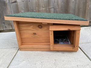 <span class=keywords><strong>Maison</strong></span> en bois pour <span class=keywords><strong>hérisson</strong></span> d'extérieur, cage pour animaux de compagnie, abri d'hibernation, station d'alimentation, fermeture à bouton pour petits animaux, lapins, en bois - Product Image 6