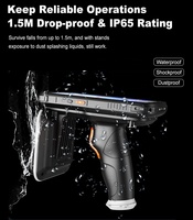 Terminal PDA portable Android 10.0 Lecteur RFID UHF longue portée Scanner de codes-barres 1D/2D