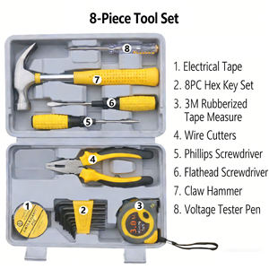 Juego <span class=keywords><strong>de</strong></span> <span class=keywords><strong>Herramientas</strong></span> Manuales Multiusos <span class=keywords><strong>de</strong></span> 38/108 Piezas <span class=keywords><strong>de</strong></span> Acero al Carbono, Destornillador, Llave Hexagonal, Estuche Rígido <span class=keywords><strong>para</strong></span> Reparaciones Domésticas y Automotrices - Product Image 2