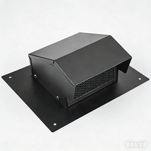 ฝาครอบระบายอากาศหลังคาเหล็กแบบกำหนดเองจากโรงงาน ทนทาน ดีไซน์ถอดประกอบได้ สีดำ สำหรับผนังด้านข้าง เพดาน ท่อระบายอากาศ ช่องระบายอากาศบนหลังคา - Product Image 3