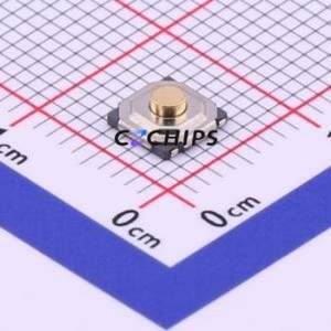 K2-1187UQ-D3SW-06 Tactile Switch SMD-4P,5.2x5.2mm Switch 1.8N Vertical Mount 5.2mm 5.2mm - Product Image 1