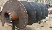 Machine de fabrication de vis hélicoïdales à spirale simple pour plaques épaisses, machine de laminage de lames de vis sans fin en acier au manganèse pour convoyeurs miniers