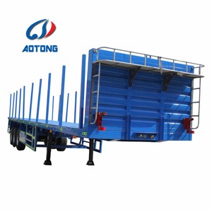 Soporte de contenedores para semirremolque, <span class=keywords><strong>plataforma</strong></span> plana de 20 pies, 40 pies y 45 pies, gran oferta - Product Image 1