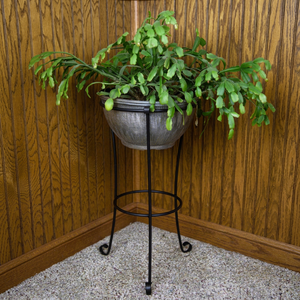 Support de pot de fleurs en fer forgé, grand et petit, support décoratif en métal pour plantes, paire pour intérieur, extérieur, jardin, balcon - Product Image 1