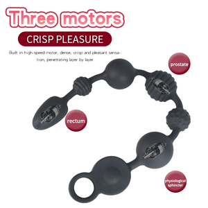 Perles anales pour hommes masseur de <span class=keywords><strong>prostate</strong></span> flexible pour le point G, le clito, le godemichet anal, outils sexuels, vibromasseur anal en silicone pour femmes - Product Image 3