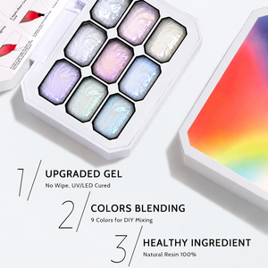 Fournisseur de gel pour ongles, nouveau produit, ventes chaudes, gel texturé pour modeler les ongles, design artistique, gel texturé 3D iridescent <span class=keywords><strong>Aurora</strong></span> pour ongles - Product Image 4