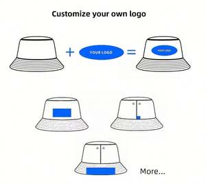 Sombreros de Pescador de Algodón Lisos de Moda para Verano, Gorras con Logotipo Personalizado, Sombreros de Cubo en Blanco para Adultos, Venta al Por Mayor - Product Image 4