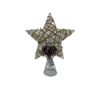 Personnalisé Noel Navidad Pinecone Chanvre Corde Décoratif Arbre De Noël Topper Décor À La Maison Ange Ornement Stand Accessoires De Noël