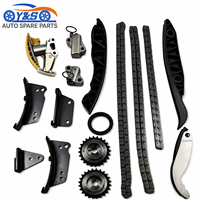 16PCS Kit Rantai Timing Baru Bahan Baja Paduan Cocok untuk Sorento 2.5T D4CB Mesin Diesel 2008 Pengganti Asli Suku Cadang Perawatan Mobil