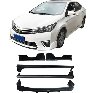 Kit de carrocería de coche para <span class=keywords><strong>Toyota</strong></span> Altis y para <span class=keywords><strong>Corolla</strong></span> 2014-2016 Kit de parachoques actualización gancho de remolque labio delantero labio trasero faldas laterales Material plástico - Product Image 6