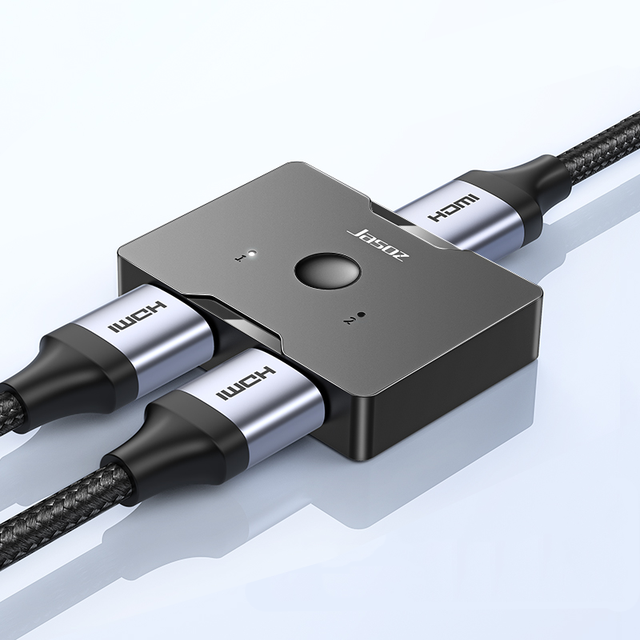 2024 HDMI Splitter 4K 60Hz Bi-Directional 2 Port 1 in 2 Out 2 in 1 Switch 2x1 HDMI Transmission Splitter
