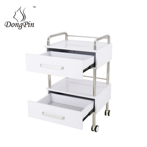 Dongpin Beauty <b>Storage</b> Cart 4 Layers Metal Mobile With <b>Drawers</b> <b>For</b> Salon Use - Product Image 1