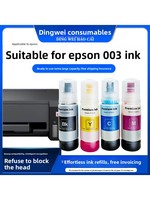 Compatible con Botellas de Tinta de Recarga Premium 003 para Impresoras de Inyección de Tinta Epson L1110/L3100/L3101/L3110/L3150/L5190 EcoTank