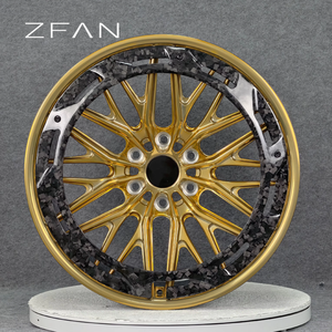 Nouvelles jantes ZFAN en alliage forgé et fibre de carbone, 18-22 pouces, à déport profond 40mm, concaves, 5x114.3 5x120 5x130, pour Audi GTR C8 Urus - Product Image 3