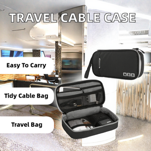 Portable Electronic Accessories Travel Case & <b>Cable</b> Organizer Bag Cover for Headphones USB Flash Drive Charger - Product Image 2