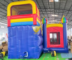 Structure de jeu gonflable pour fête d'anniversaire, centre de jeux gonflable, toboggan, château gonflable personnalisé en PVC durable - Product Image 5