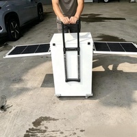 Caméra de surveillance solaire mobile 24h/24, cube de surveillance solaire mobile pour la surveillance des forêts et des fermes