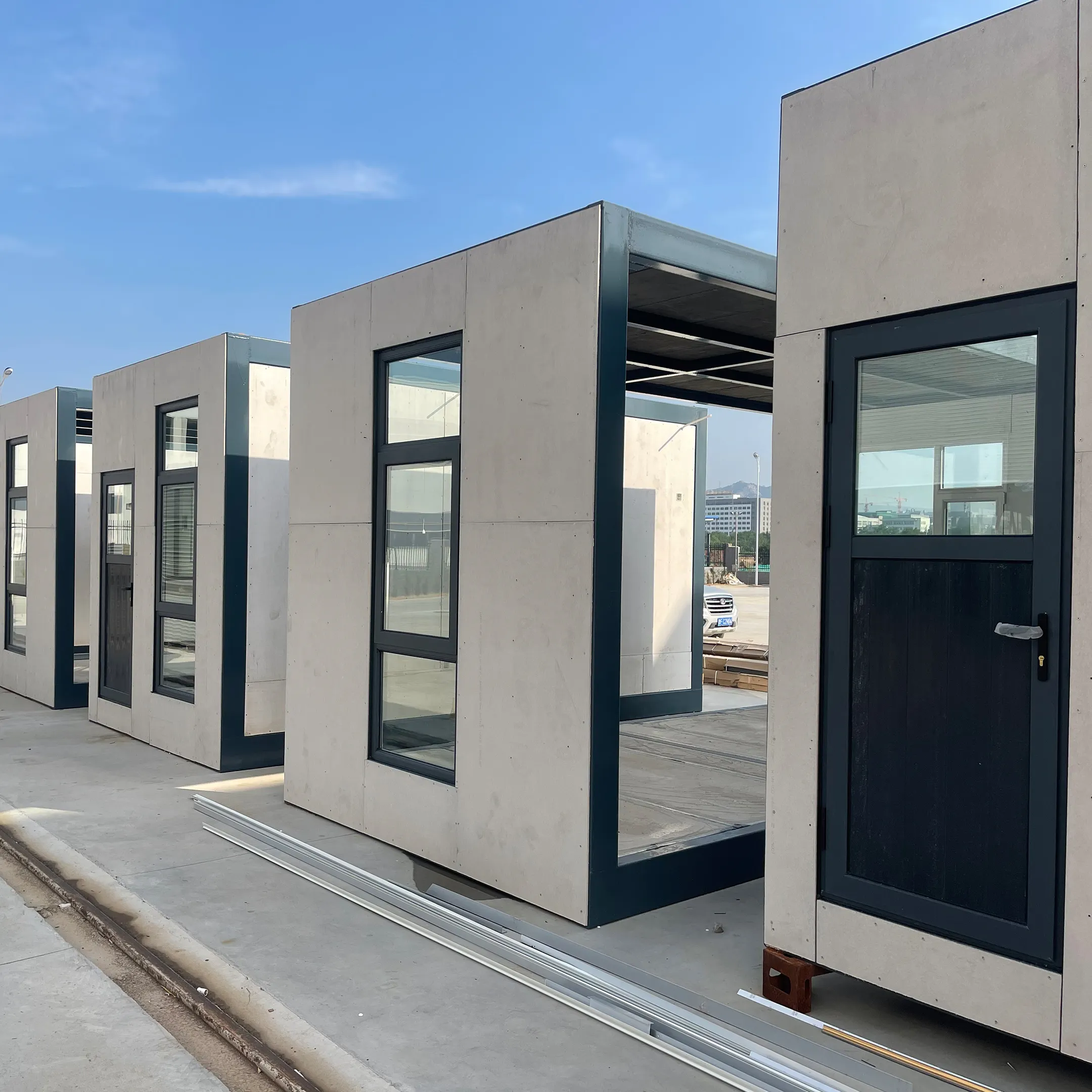 Inşaat hafif çelik hızlı yapı emlak modüler prefabrik evler
