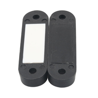 Ensemble de loquets de porte magnétiques noir 4 paires de loquets de porte magnétiques pour camping-cars et camping-cars (avec vis et tournevis)
