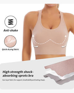 Sujetador deportivo tipo corsé para mujer, push-up, corto, transpirable, sexy, para gimnasio, fitness, running y ropa deportiva al por mayor - Product Image 6