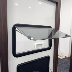 Fenêtre de camping-car/roulotte en verre acrylique double vitrage résistant aux UV avec cadre en alliage d'aluminium, stores et moustiquaire, couvre-véhicules - Product Image 2