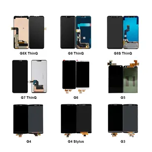 Layar sentuh Pantalla Lcd telepon seluler kustom pabrik Oem untuk LG G2 G3 G4 Stylus G5 G6 G7 satu G8 G8X ThinQ rakitan Digitizer