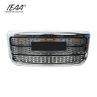 Accessoires de voiture, calandre avec éclairage, pièces de pare-chocs avant pour GMC Sierra 2500HD 3500HD 2015-2020, calandre chromée argentée